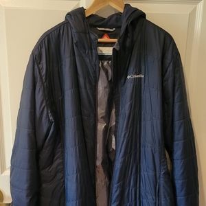 Columbia omni heat long winter coat